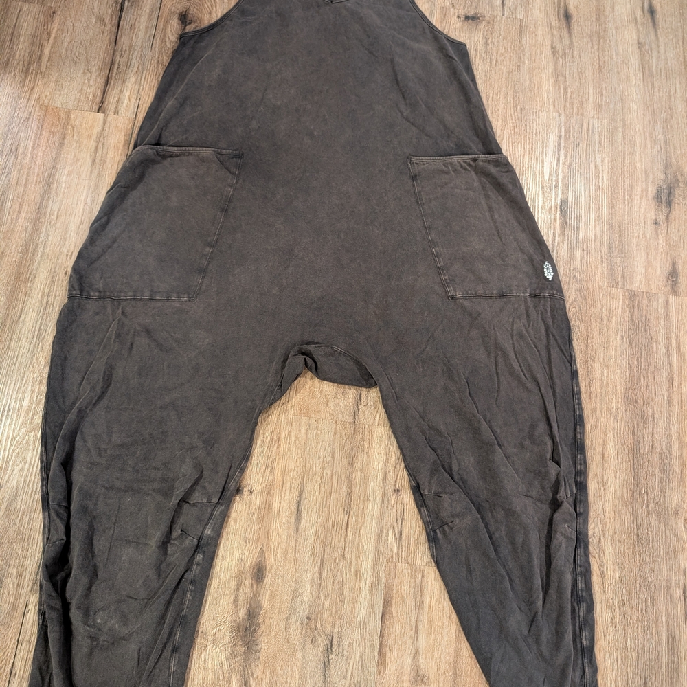 Brown Overalls with Pockets